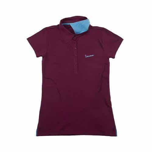 1636089399695038 Vespa Polo Shirt Vespa Logo Damen bordeaux 606232M01X